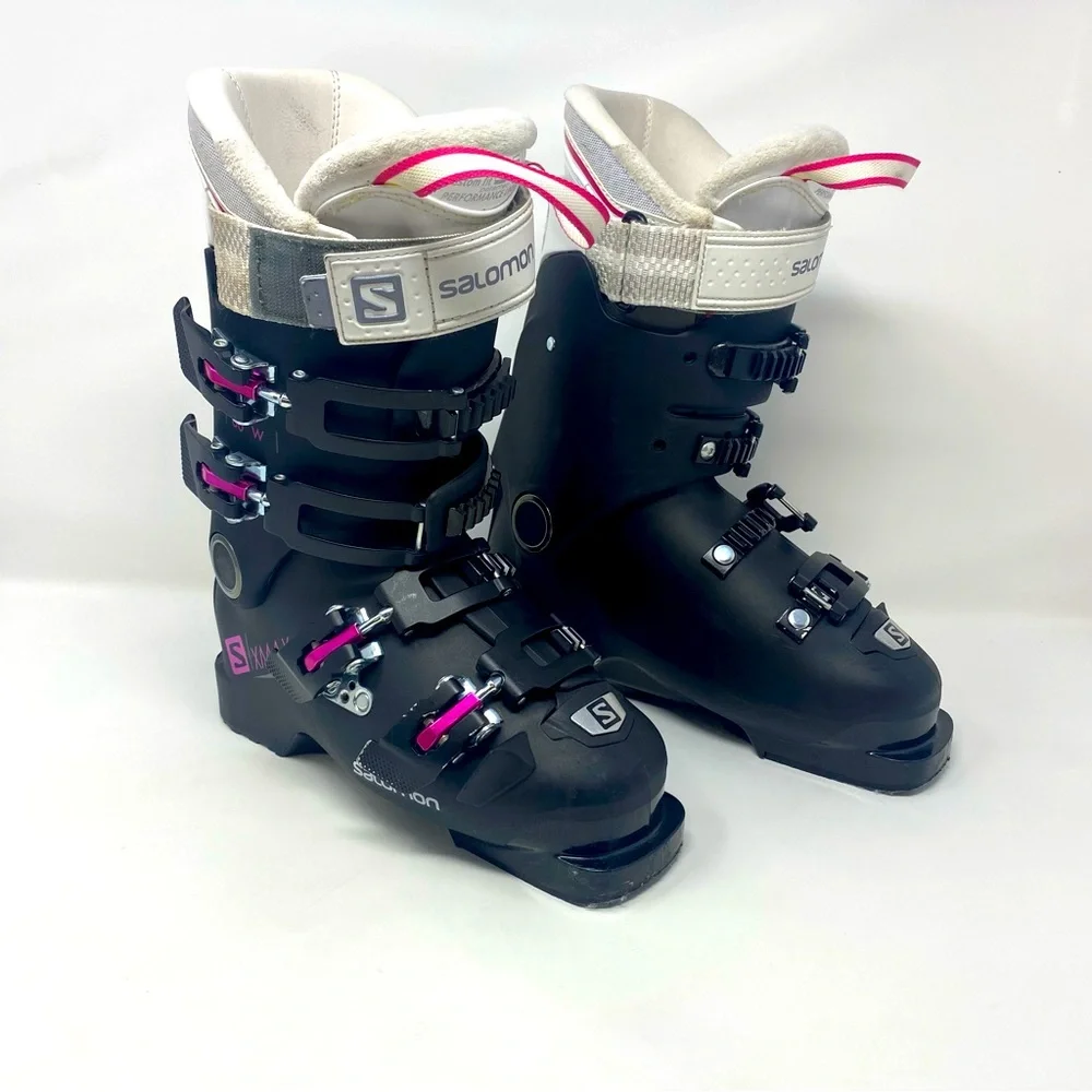 Salomon X MAX 80W Ski Boots Women’s Size‎ Mondopoint 22 / 22.5 — US 5 / 5.5